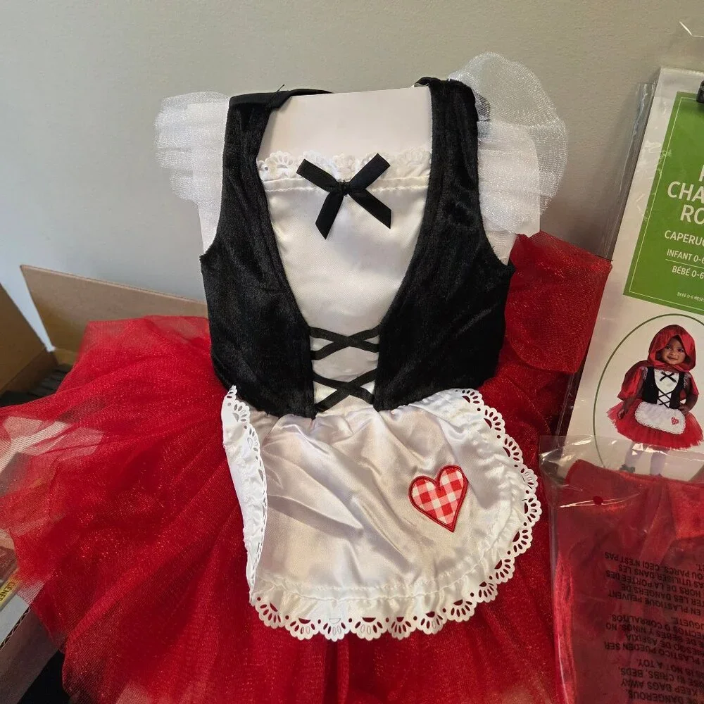 Little Red Riding Hood Costume. Infant 0-6 Months. Never worn in package